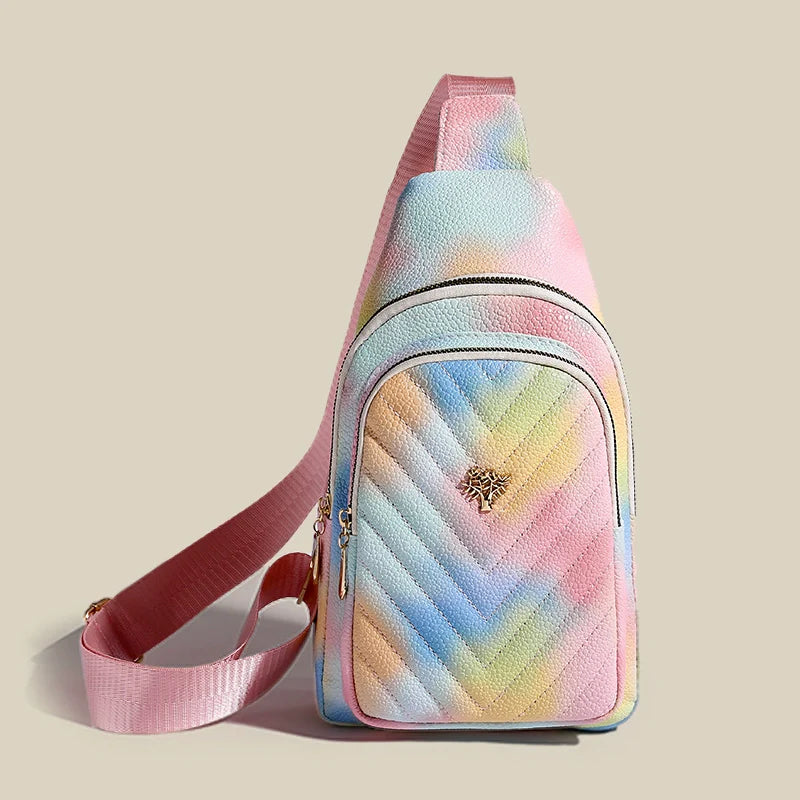 Celebrity chest bag women's gradient foreign style crossbody for travel bag (ALAUDDIN)