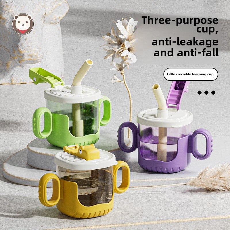 Anti Drop Drinking Cup with Cute Handle for Children