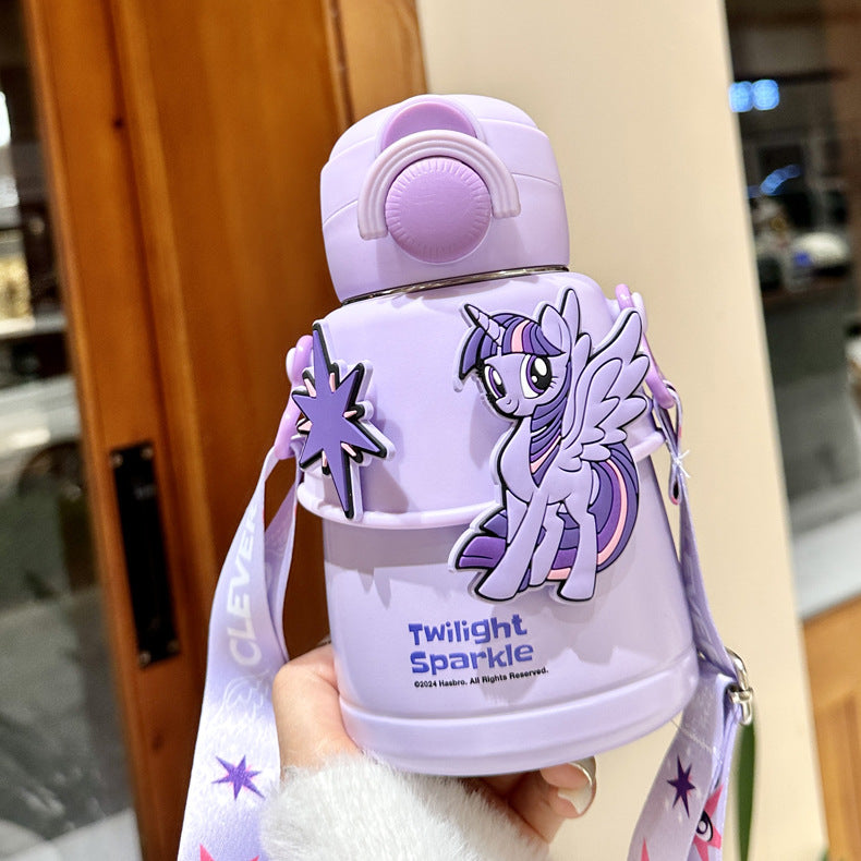 Hitai 316 Steel Kids Bottle Straw 600ml Pony Design Edition