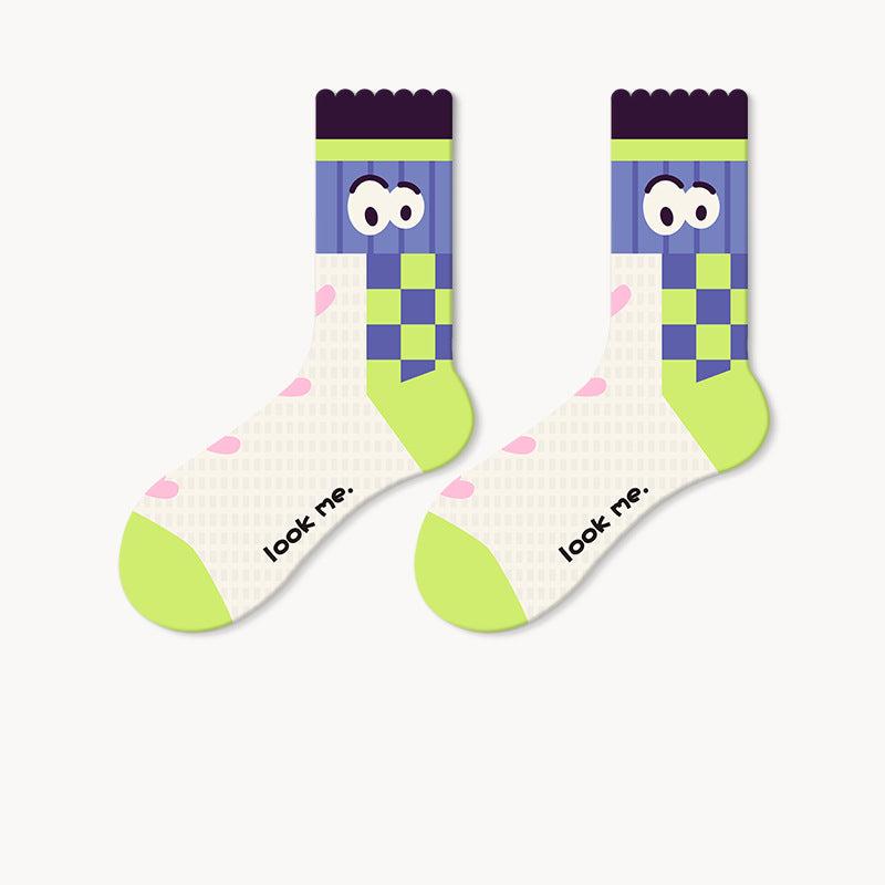 Colorful Printed cotton fancy winter socks