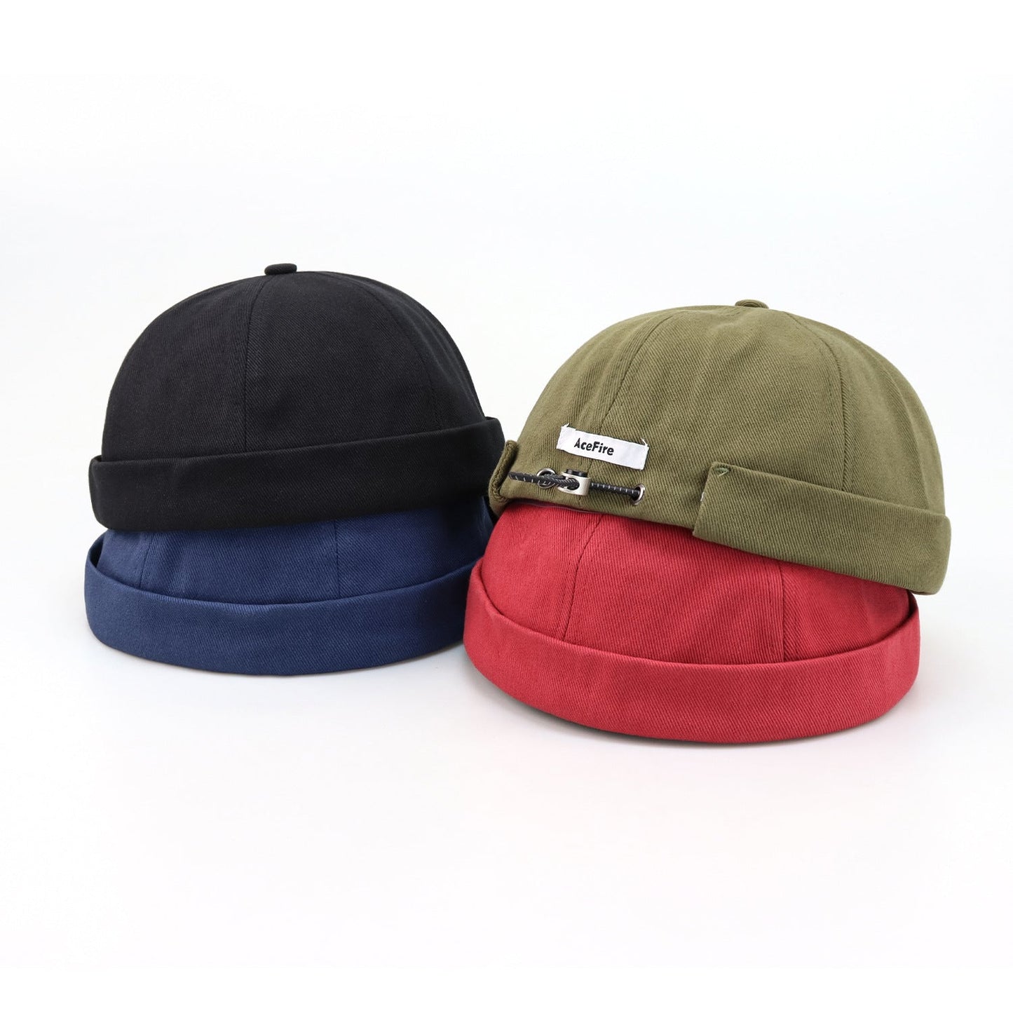 Round Top Reflective drawstrings Sailor Cap