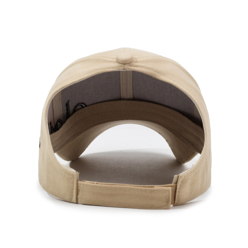 Semi top outdoor running, sports embroidery and versatile peaked cap