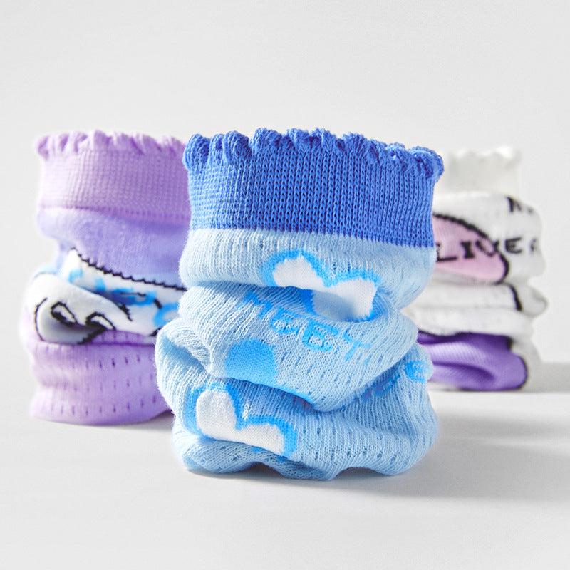 Colorful Printed cotton fancy winter socks