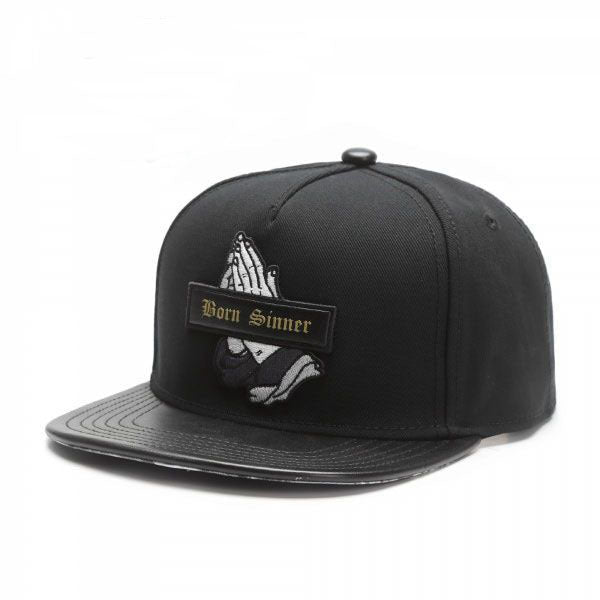 Black Hip Hop Flat Brim adjustable Snapback Hat