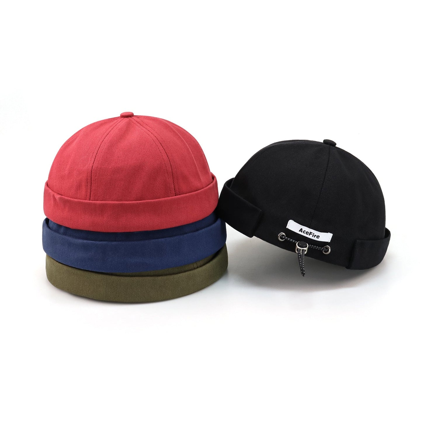 Round Top Reflective drawstrings Sailor Cap