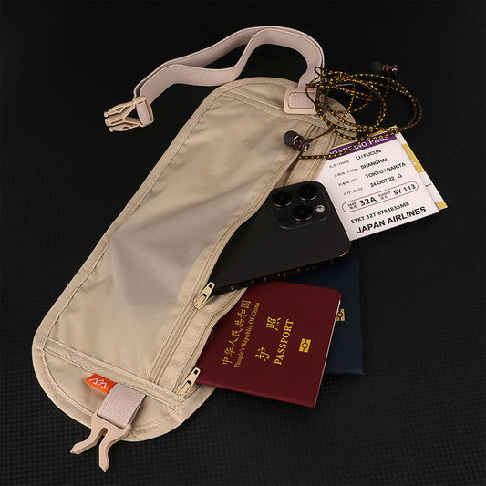 Anti-Theft Waist Bag for Passport and Travel Documents