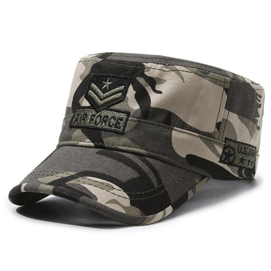 New outdoor embroidered flat cadet cap
