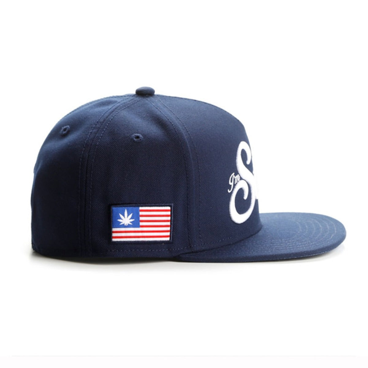Letter embroidery hip hop flat brim snapback hat