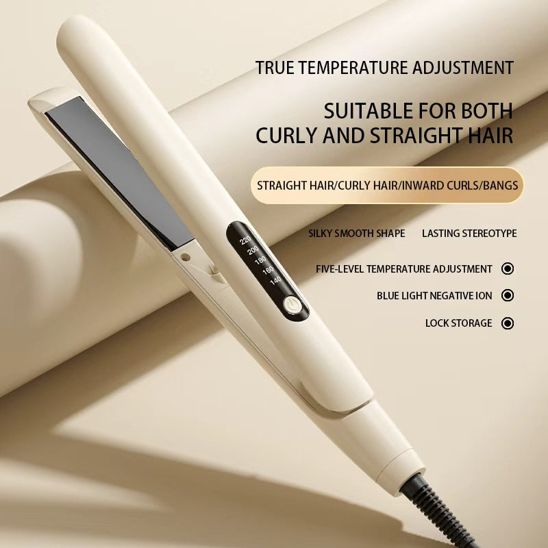 Professional 2-in-1 Ceramic Hair Straightener and Curler for Styling