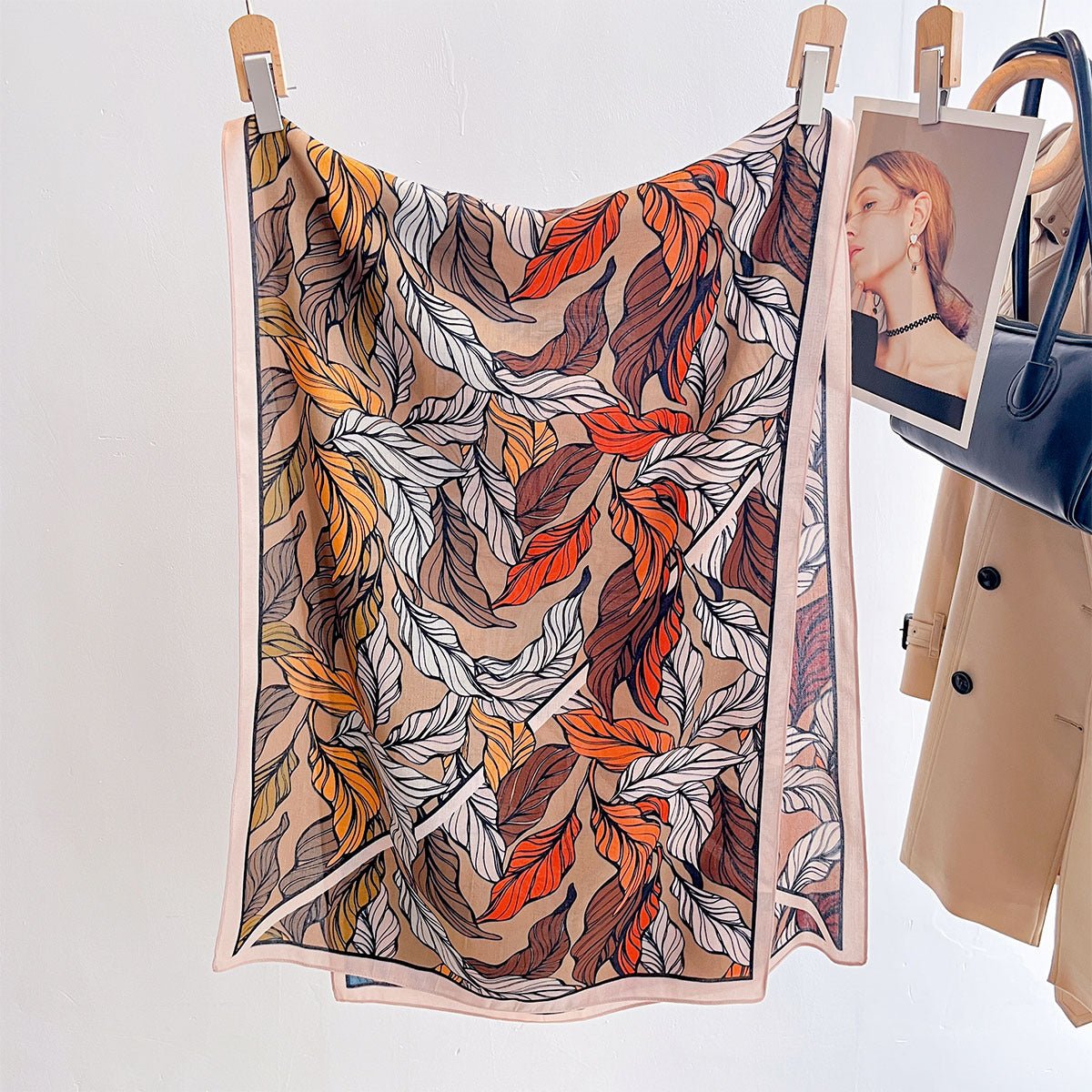 Women's Korean Style Floral Printed Both Side Printed Premium Viscose Scarf
