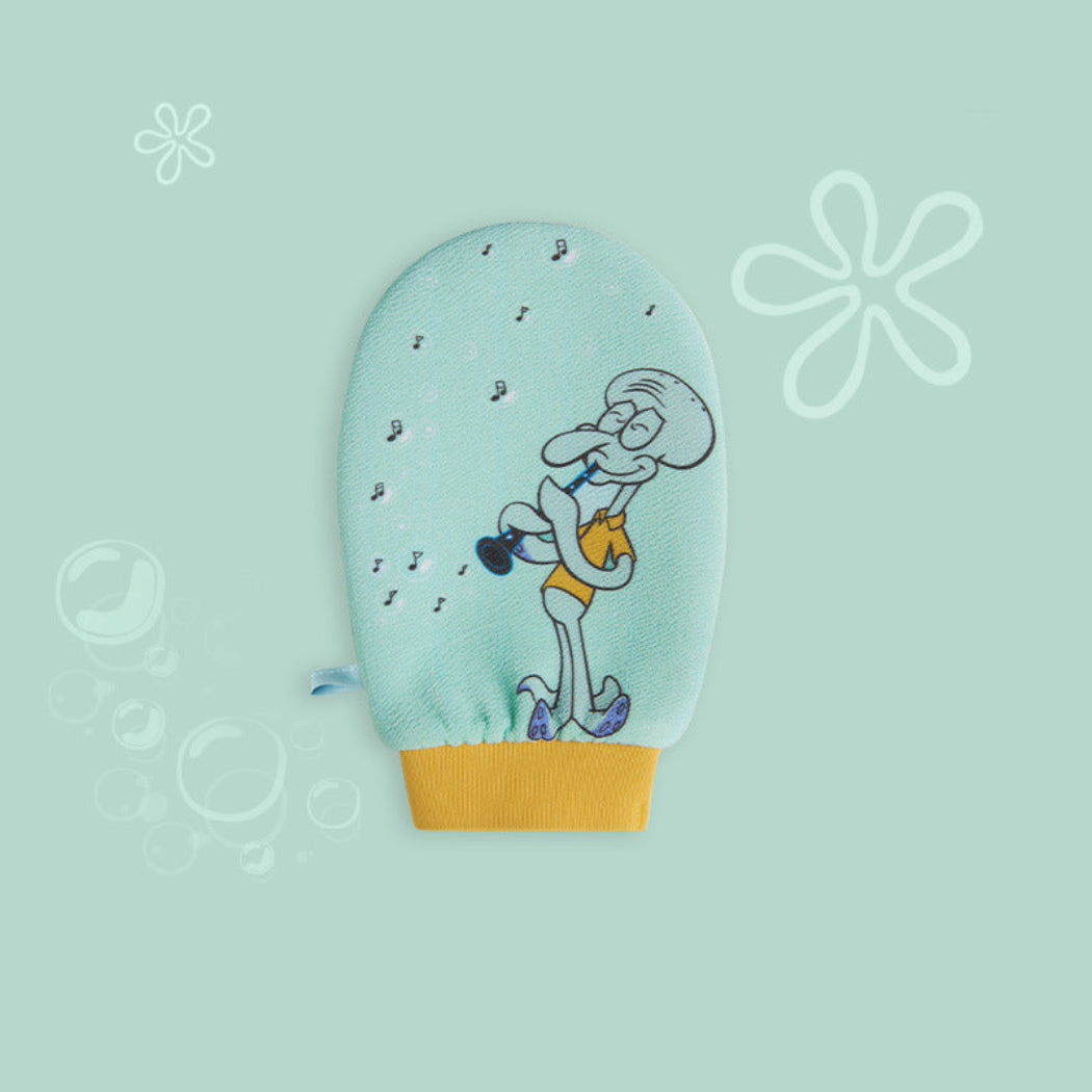Cute Cartoon Gloves Style Rubbing Bath Towel for Children