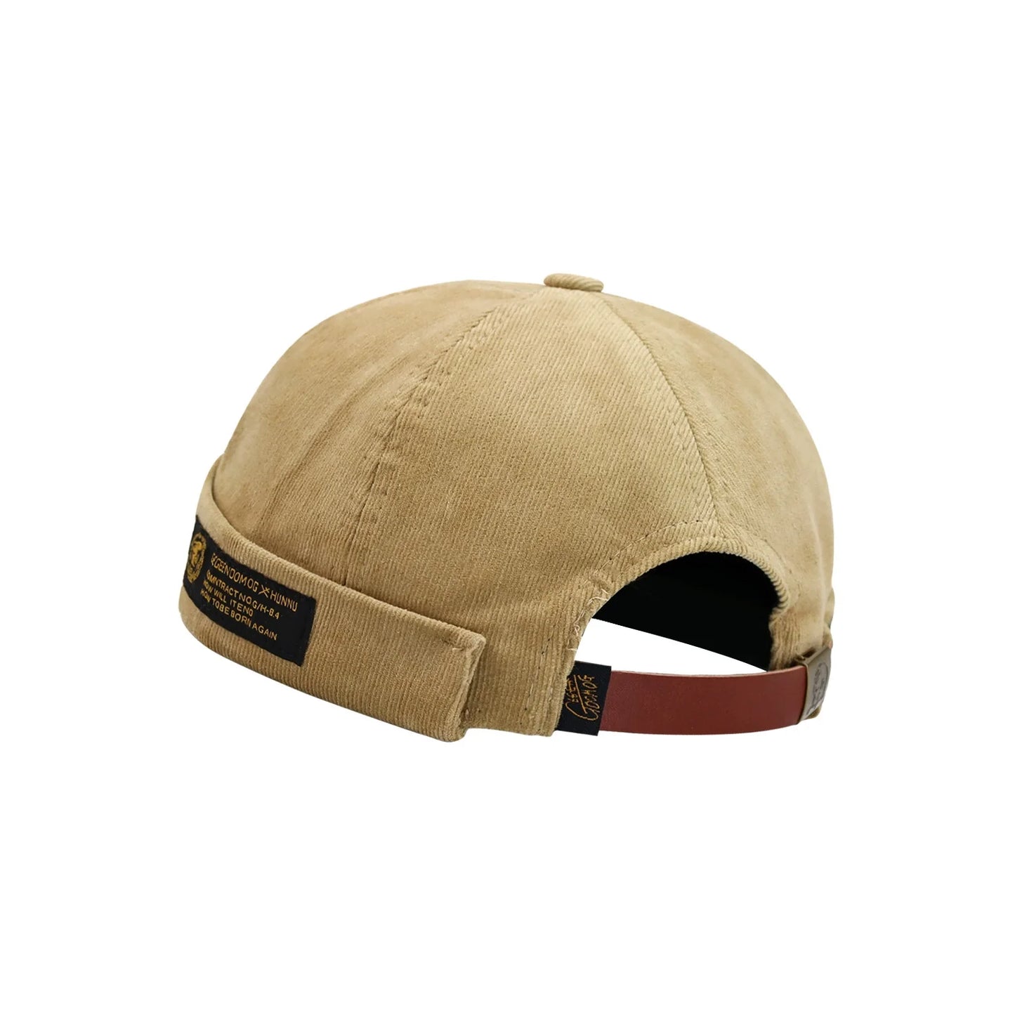 Corduroy Retro Eaves Sailor Beanie Hat