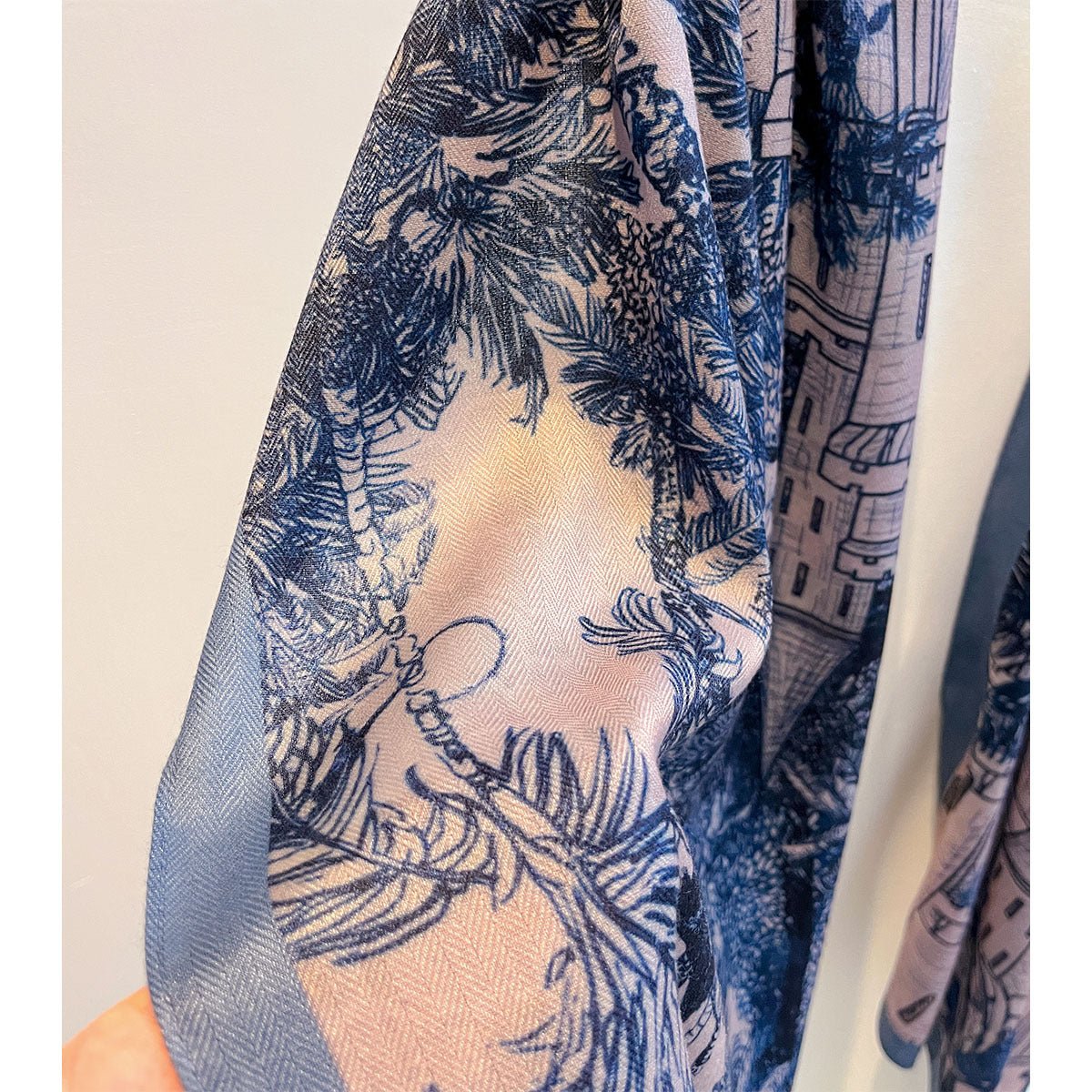 Women's Casual Both Side Printed Retro Style Viscose Scarf