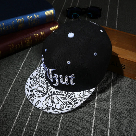 Summer Friendly Embroidery flat Brimmed hip-hop cap