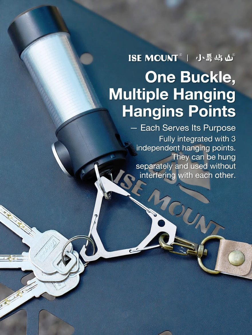 ISE MOUNT Stainless Steel Tactical Buckle Multifunction Triangle Hook Gear