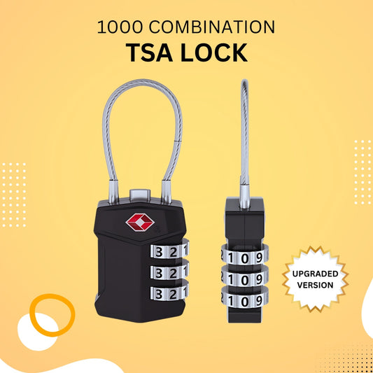 Upgraded Smart Combination TSA Safe Lock, Travel Lock , Luggage Lock, Backpack Lock, TSA Customs Password Lock (ALAUDDIN)