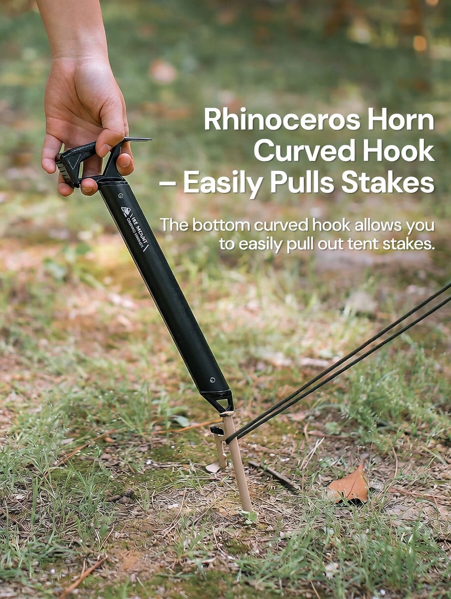 Universal Aluminum Alloy Tent Hammer Camping Stake Puller Tool Kit