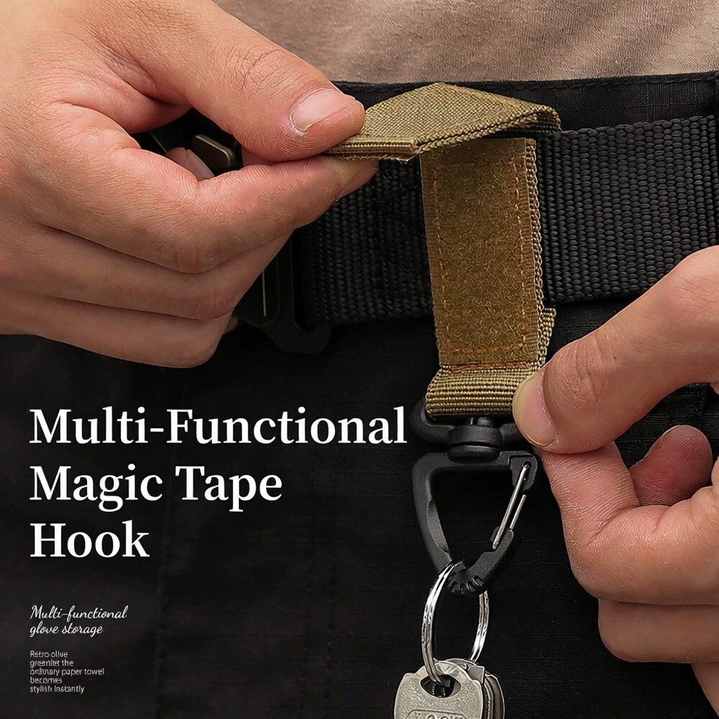 Tactical 360-Degree Rotating Triangle Backpack Carabiner Keychain Survival Tool