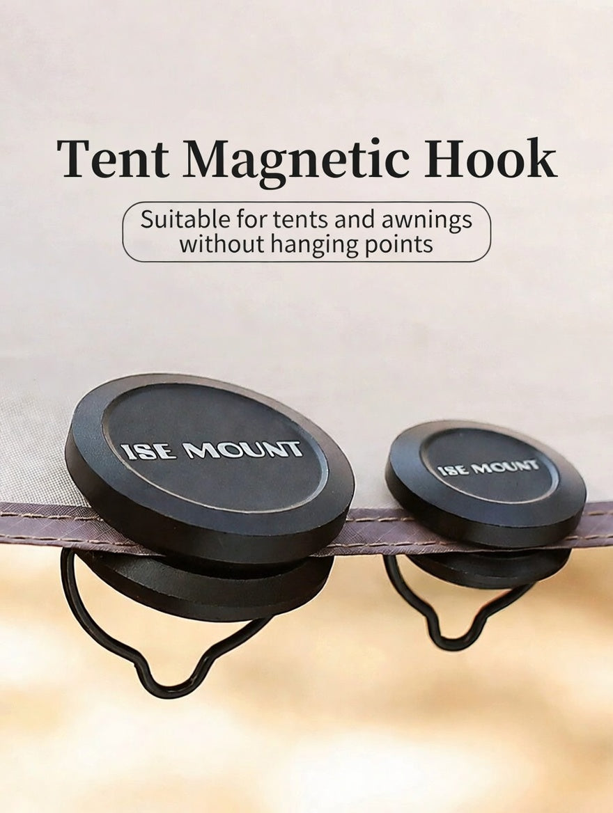 ISE MOUNT Magnetic Camping Hook Canopy Clip Aluminum Alloy Holder