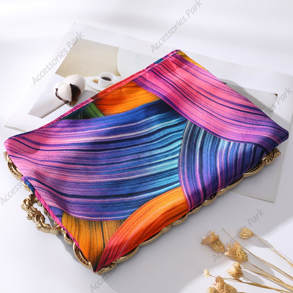 Women's Luxury Design Satin Silky Smooth Scarf  90x180cm