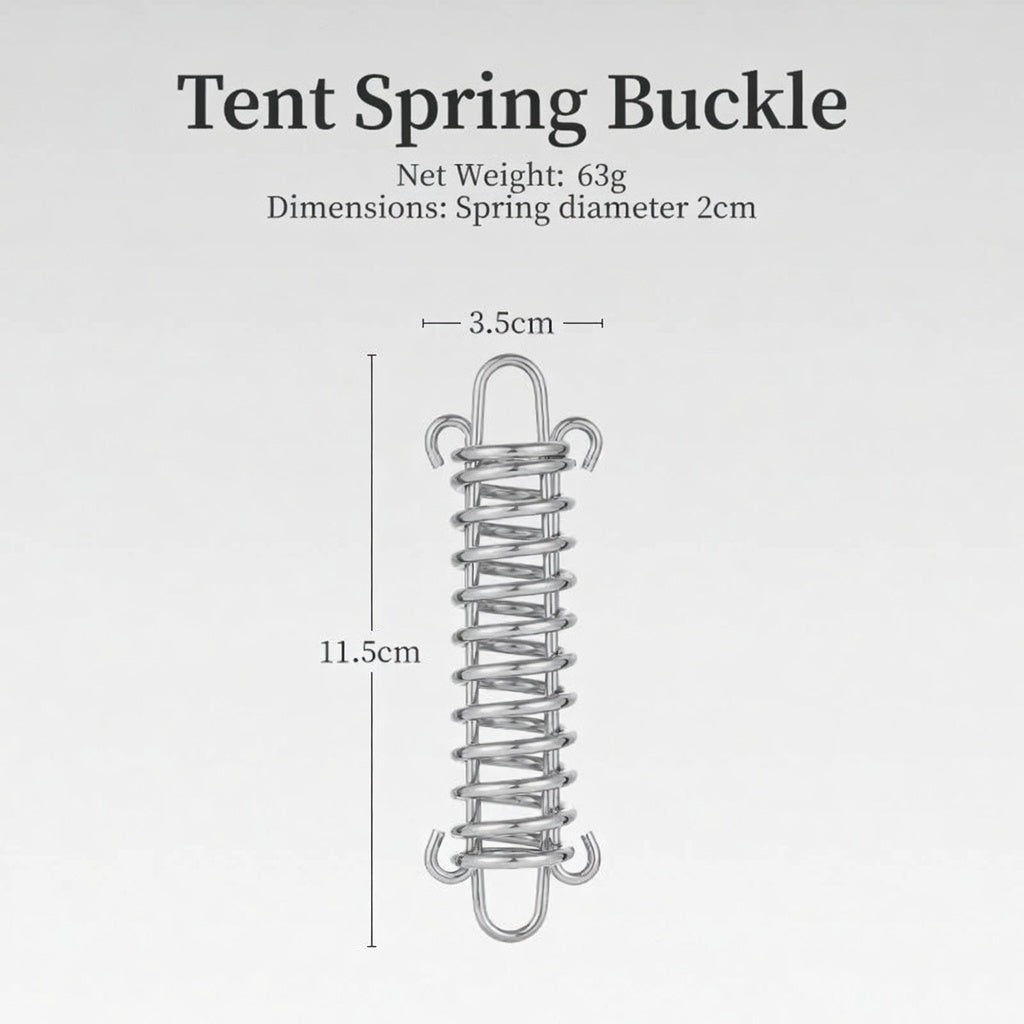 DAWN TRIP Stainless Steel Tent Spring Buckle Wind Rope Hook