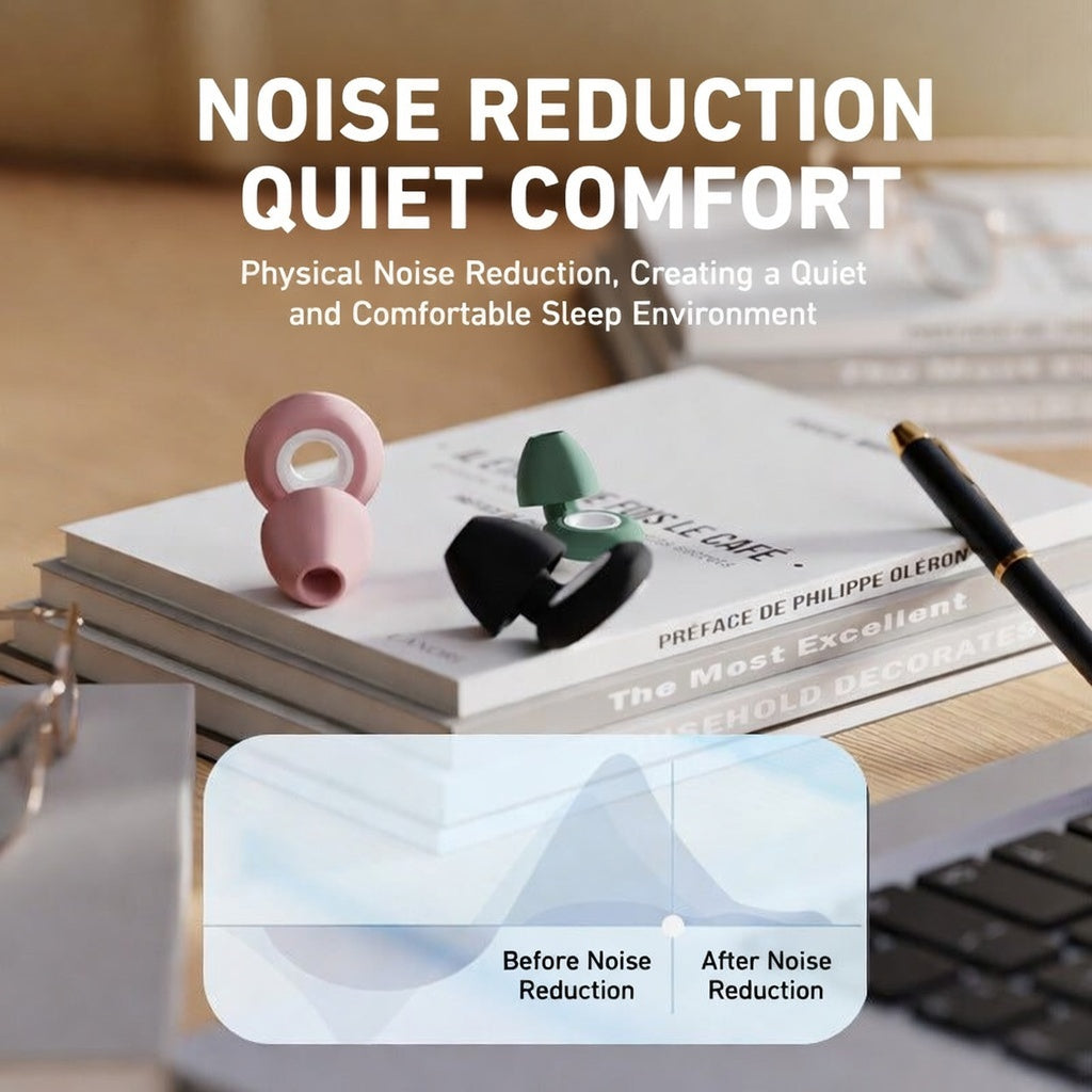 Professional Waterproof Silicone Earplugs for Quiet Sleep and Swimming Performance