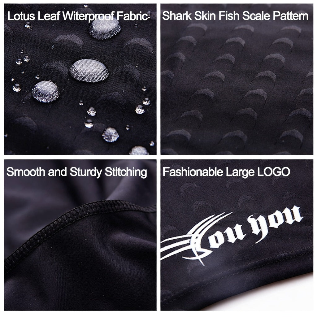 Men's Professional Shark Skin Waterproof Quick Dry Swimming Trunks