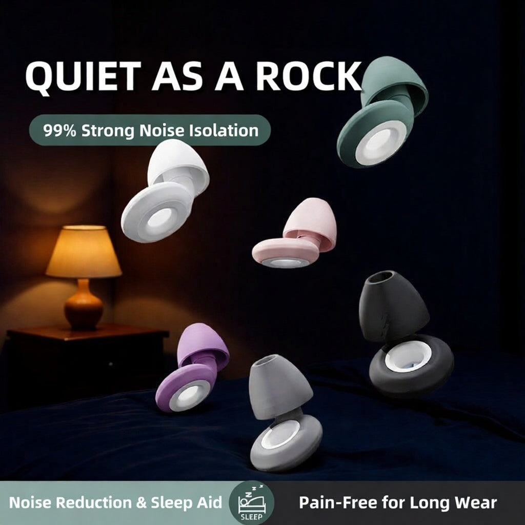 Professional Waterproof Silicone Earplugs for Quiet Sleep and Swimming Performance