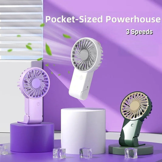 Type-c charging easy carry handheld high speed mini fan