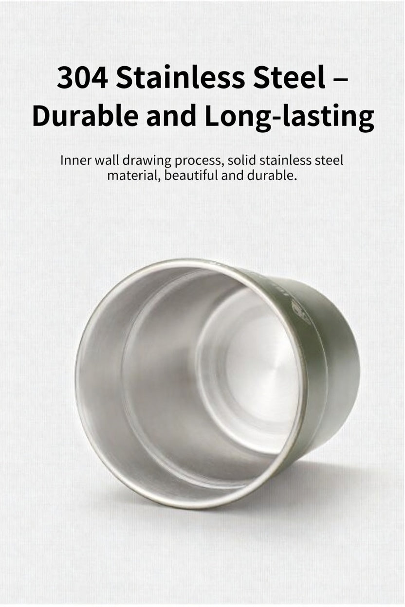 ISE MOUNT 304 Stainless Steel Camping Cup Swallow Design Edition