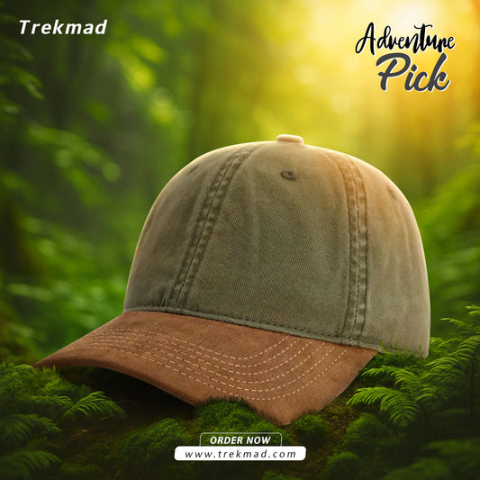 Contrasting canvas summer soft top hat