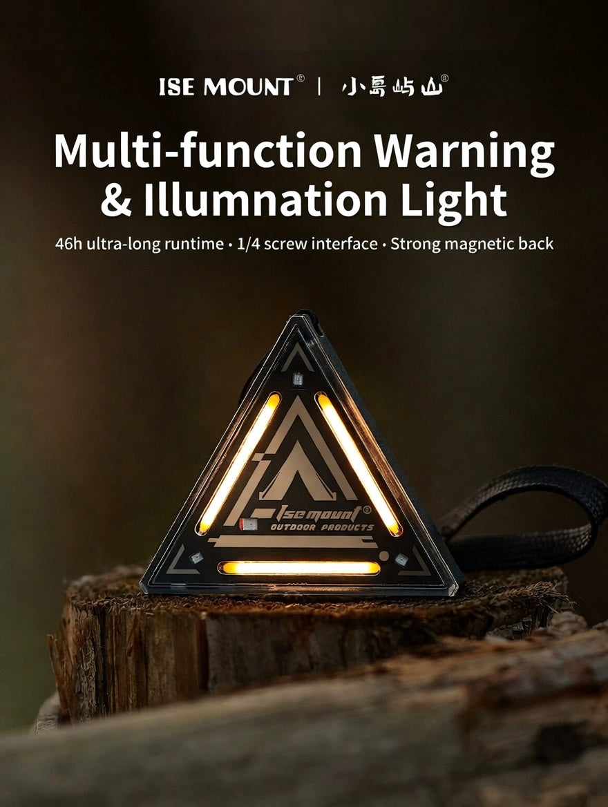 ISE MOUNT Universal Travel Indicator Lamp Lights Bike Camping Black