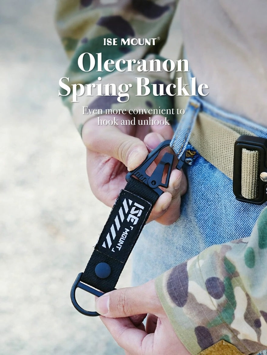 ISE MOUNT Tactical Webbing Keychain Short Eagle Beak Clip Gear