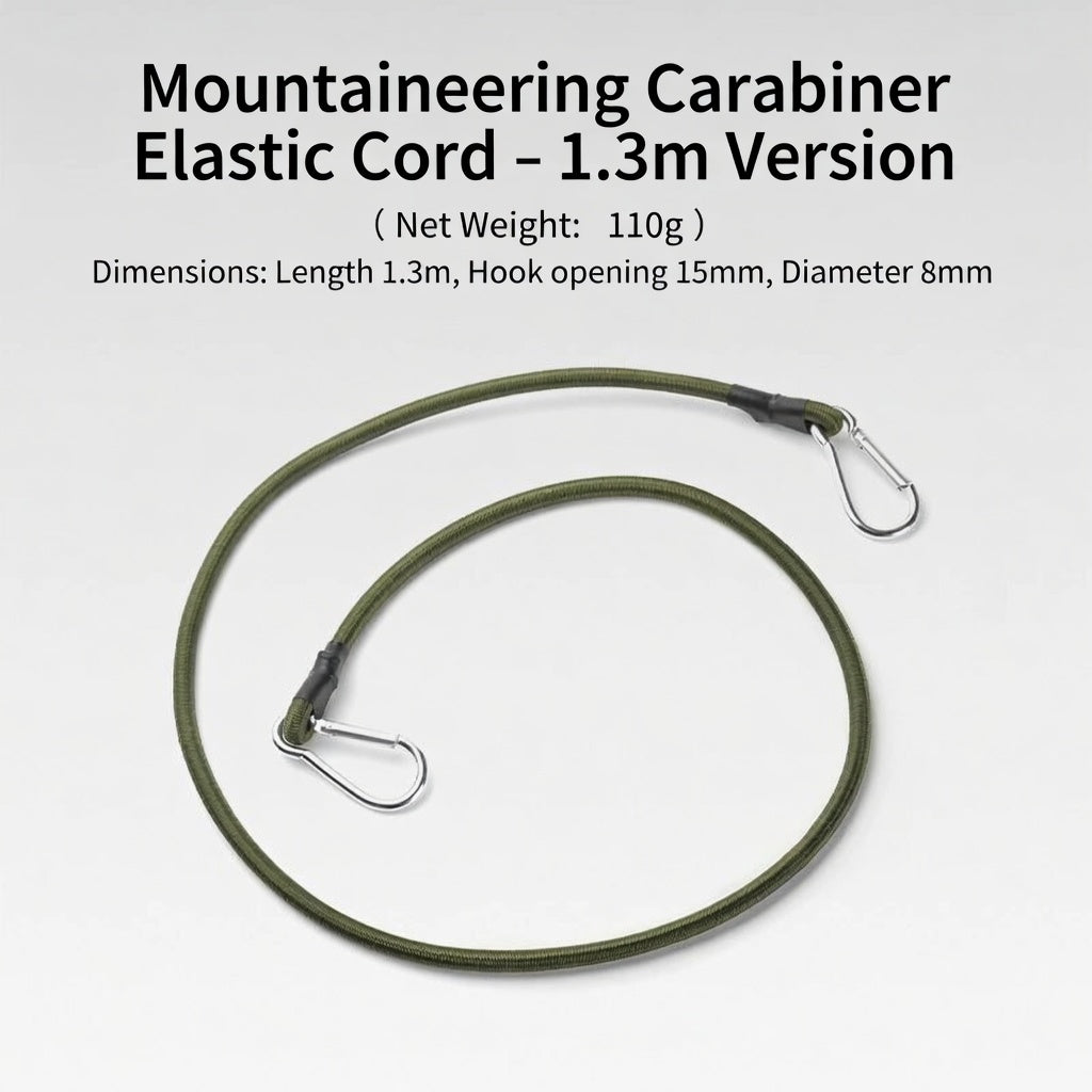 ISE MOUNT 8mm Elastic Camping Strap Luggage Tent Rack Hook